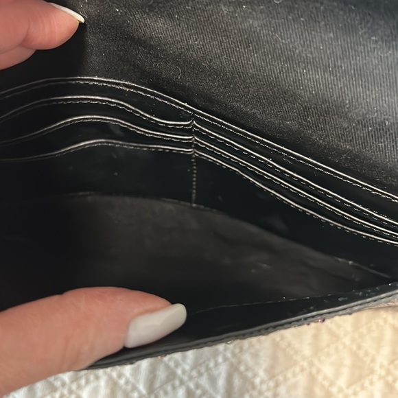 Super fun, Rebecca Minkoff zipper detail clutch used once and multicolor glitter - Picture 5 of 8